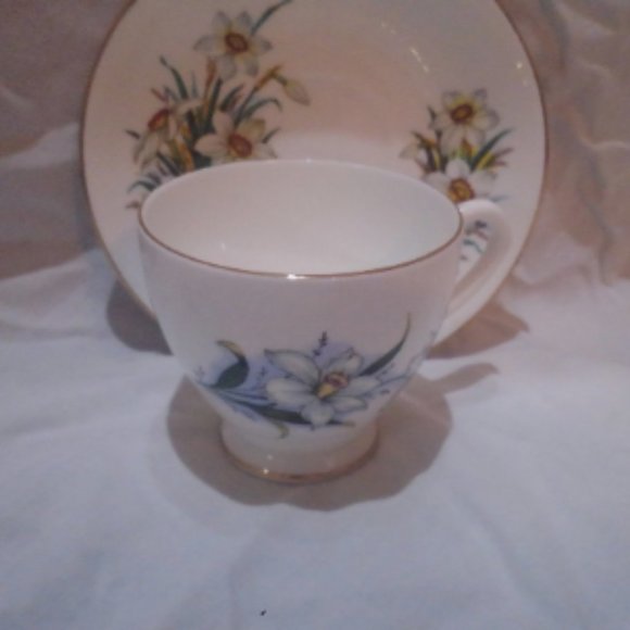 Other - Daffodil Victoria Bone China Teacup and Saucer